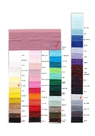 Poly Silk Fabric Swatches