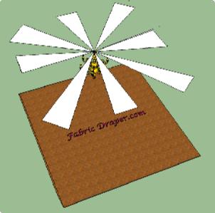 fabric ceiling draping drawing
