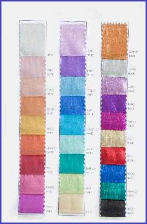 Poly Silk Fabric Swatches